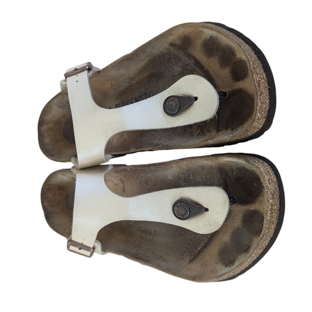 Birkenstock Platinum Leather Sandals - Size 40 - Picture 5 of 12
